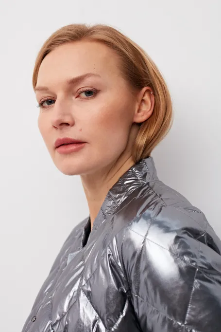 Lekka kurtka puchowa dwustronna deseń Lekka kurtka puchowa dwustronna deseń