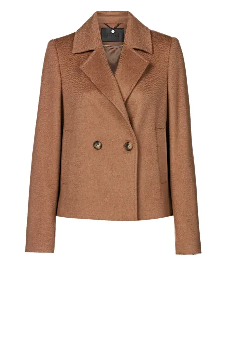 Wełniana kurtka camel 100% wełna wielbłądzia