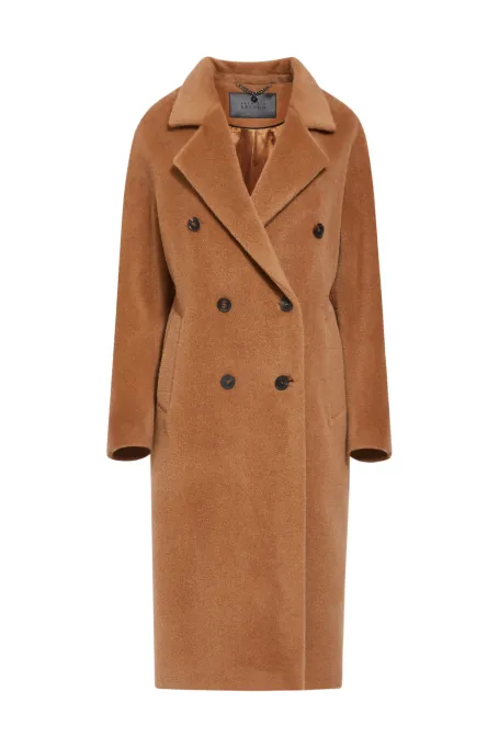 Wełniany płaszcz camel alpaka luxury line Wełniany płaszcz camel alpaka luxury line