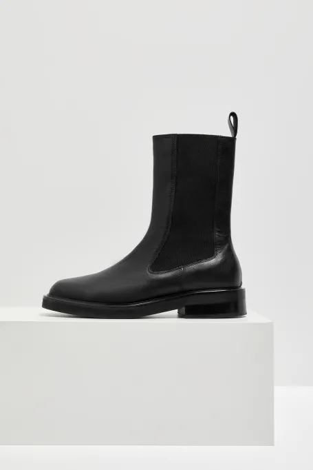 Buty skórzane sztyblety