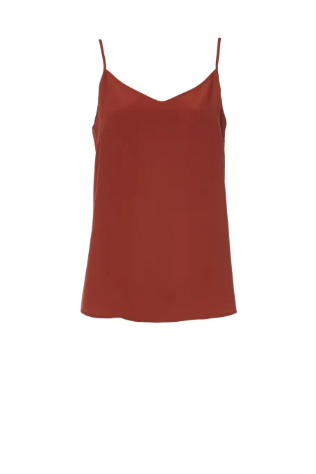 Top z jedwabiu luxury line pomarańczowy Top z jedwabiu luxury line pomarańczowy