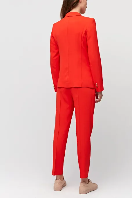 Czerwone eleganckie spodnie do garnituru Czerwone eleganckie spodnie do garnituru