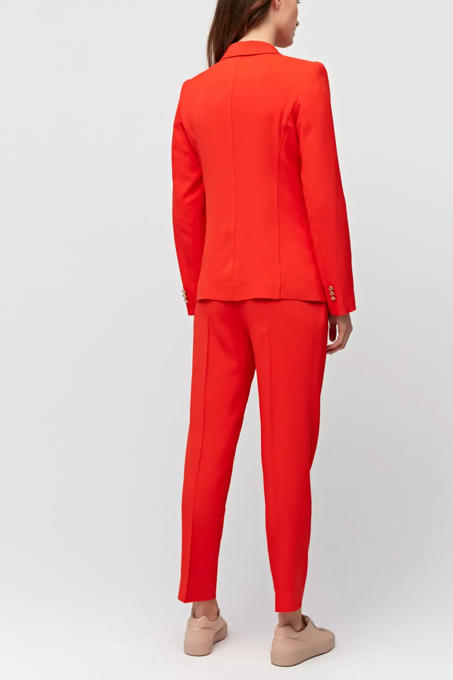 Czerwone eleganckie spodnie do garnituru Czerwone eleganckie spodnie do garnituru