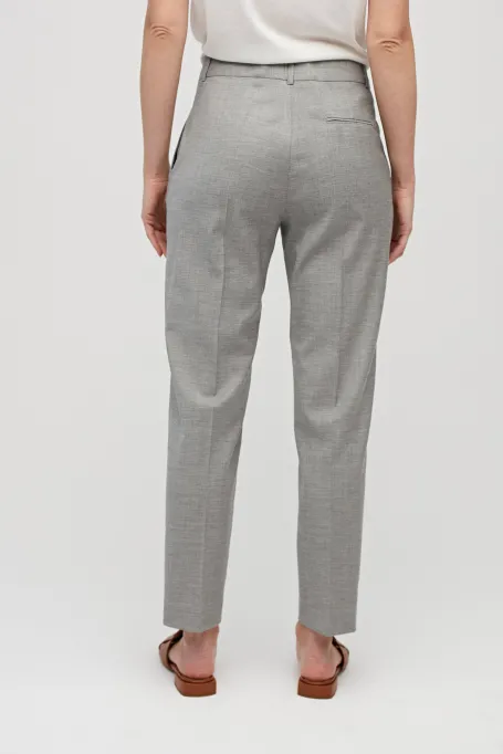 Szare spodnie z wełną do garnituru szary Szare spodnie z wełną do garnituru szary