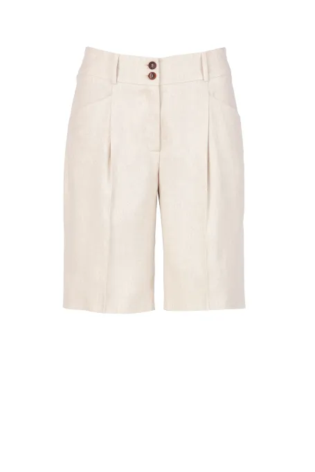 Szorty z lnem 