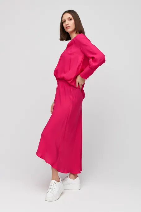 Długa spódnica różowy