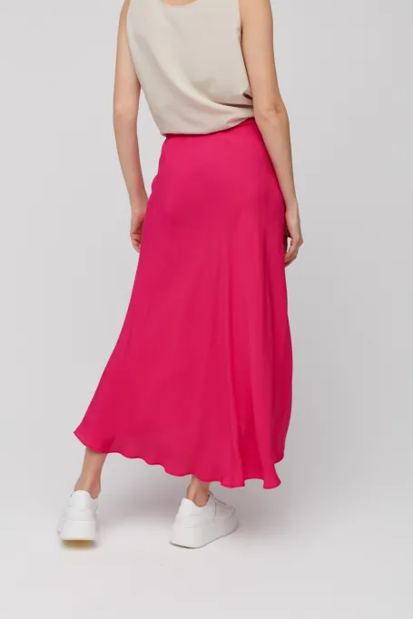 Długa spódnica różowy