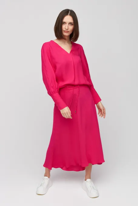 Długa spódnica różowy