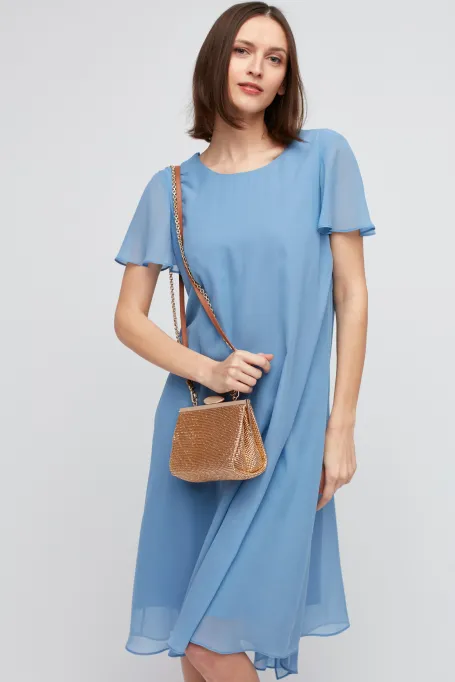Sukienka z jedwabiu niebieski Sukienka z jedwabiu niebieski