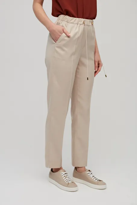 Spodnie jogger beż