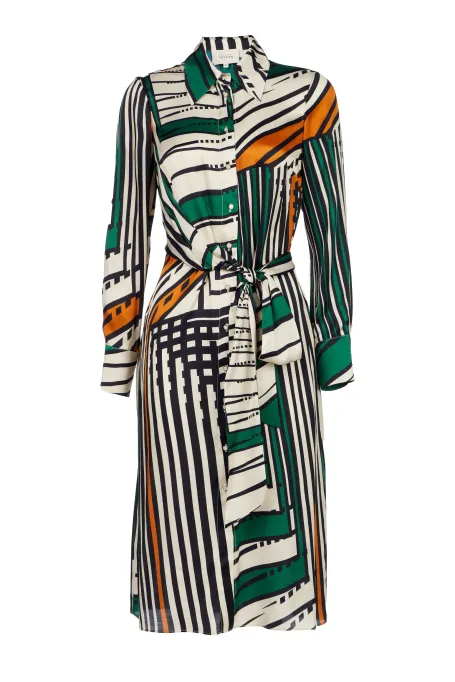 Sukienka w paski szmizjerka