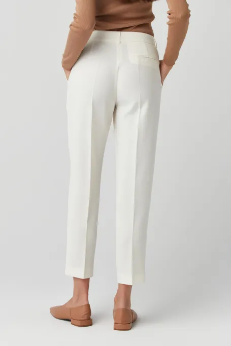 Białe eleganckie spodnie damskie Lotto - Patrizia Aryton