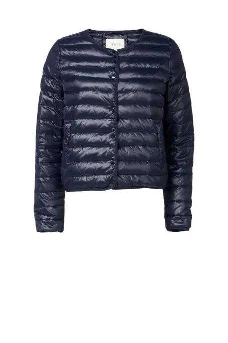 Krótka kurtka puchowa granatowy