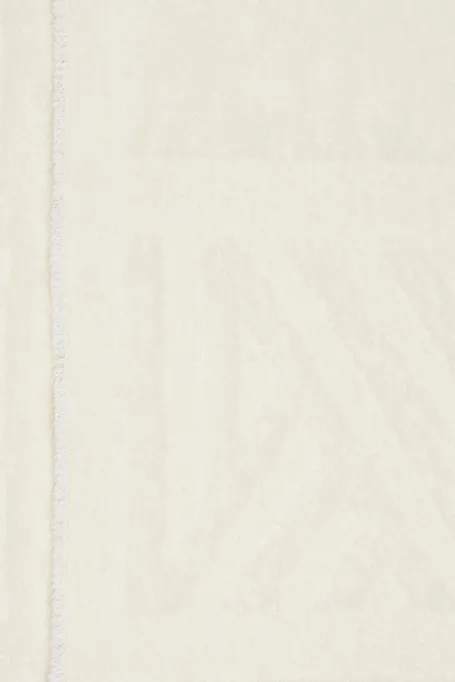 Biały szal z wełną alpaki