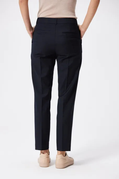 Granatowe wełniane spodnie do garnituru Lotto Granatowe wełniane spodnie do garnituru Lotto