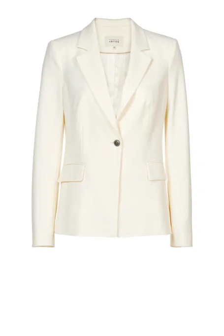 Wełniany żakiet do garnituru beż