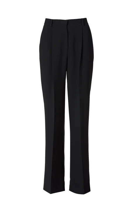 Czarne szerokie spodnie do garnituru Czarne szerokie spodnie do garnituru
