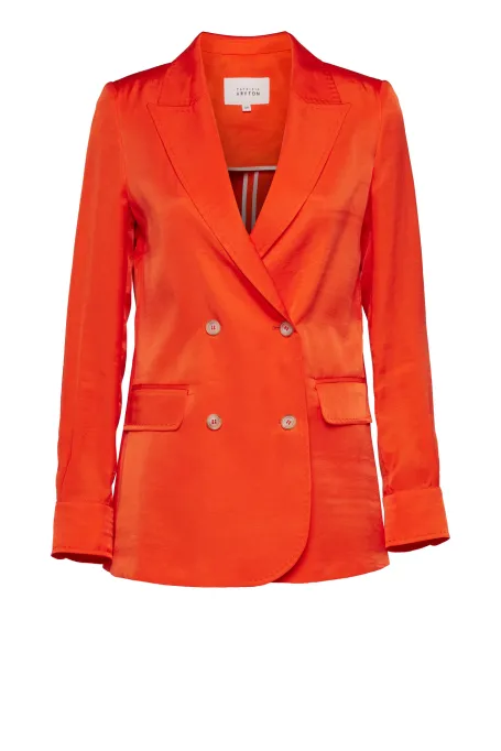 Dwurzędowy żakiet do garnituru czerwony