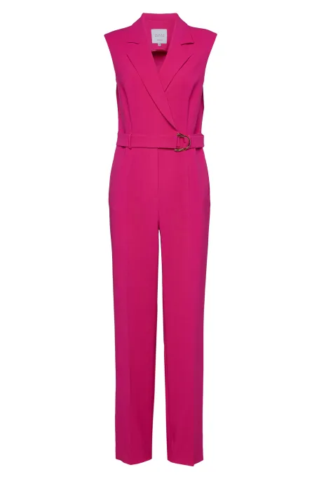 Kombinezon z szerszą nogawką fioletowy