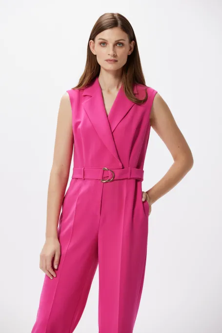 Kombinezon z szerszą nogawką fioletowy