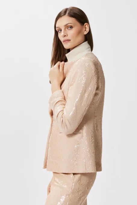 Cekinowy żakiet do garnituru