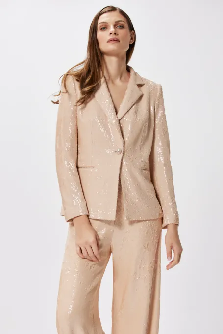 Cekinowy żakiet do garnituru