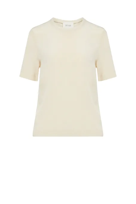 Beżowa bluzka z jedwabiem Brigitte Beżowa bluzka z jedwabiem Brigitte