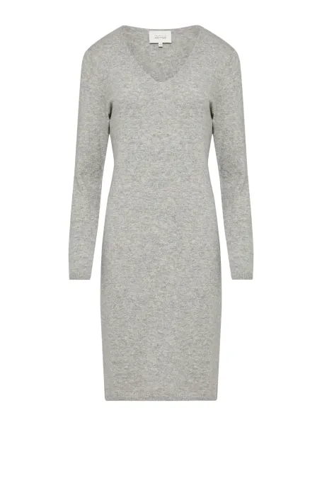 Szara kaszmirowa sukienka 
