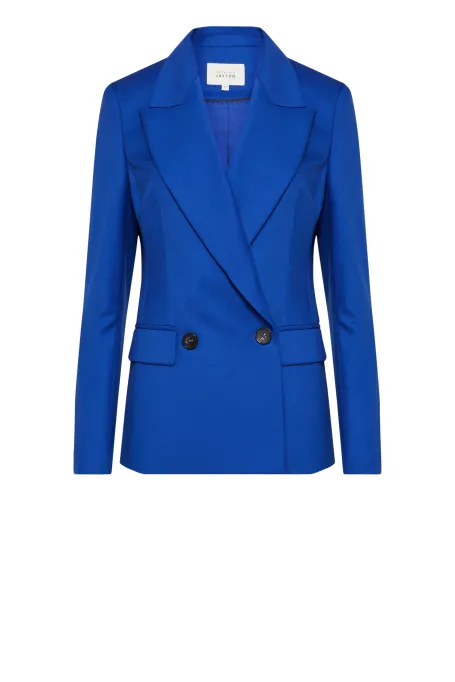 Wełniany żakiet do garnituru niebieski