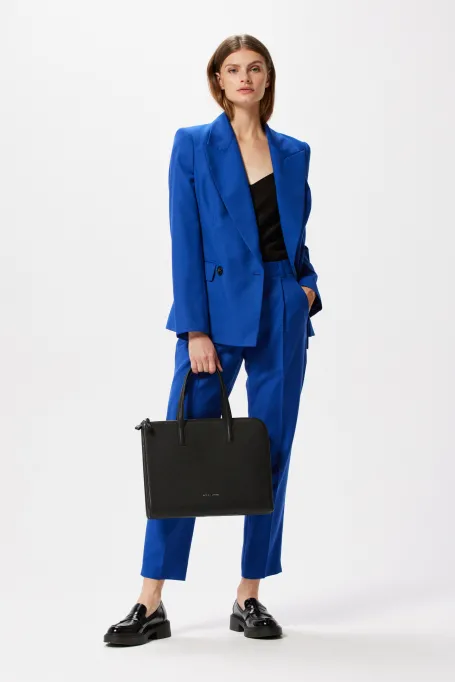 Wełniany żakiet do garnituru niebieski