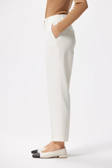 Białe spodnie Lotto do garnituru damskie - Patrizia Aryton Białe spodnie Lotto do garnituru damskie - Patrizia Aryton