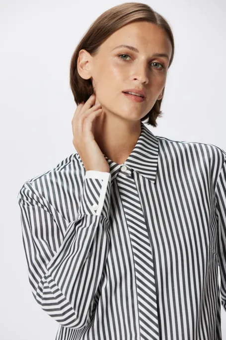 Bawełniana koszula w paski deseń