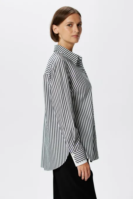 Bawełniana koszula w paski deseń