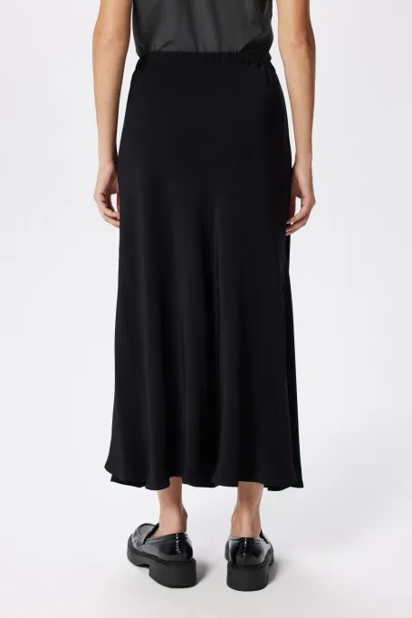 Czarna spódnica midi