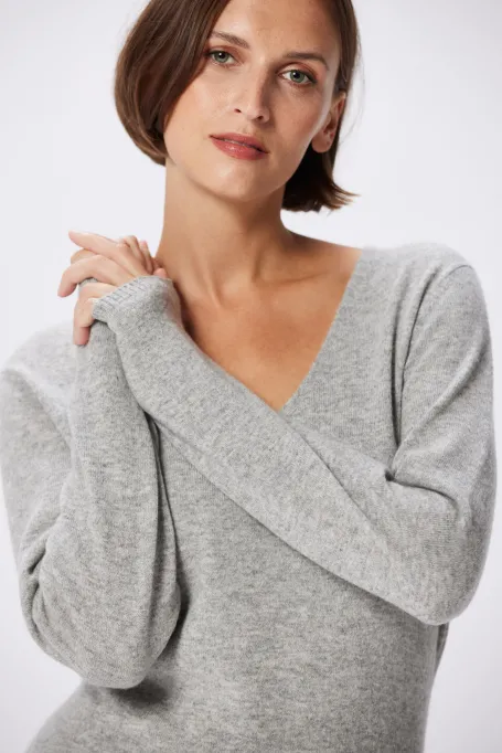 Szara kaszmirowa sukienka 