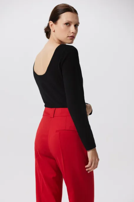 Czarne body z kaszmiru 