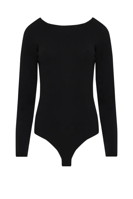 Czarne body z kaszmiru 