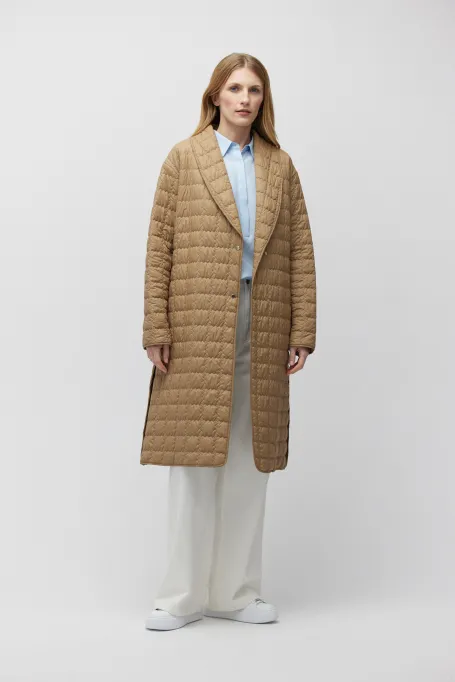 Kurtka puchowa z wypełnieniem z wełny wielbłądziej damska - Patrizia Aryton