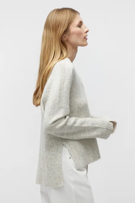 Sweter z kaszmirem i wełną merynosową damski - Patrizia Aryton