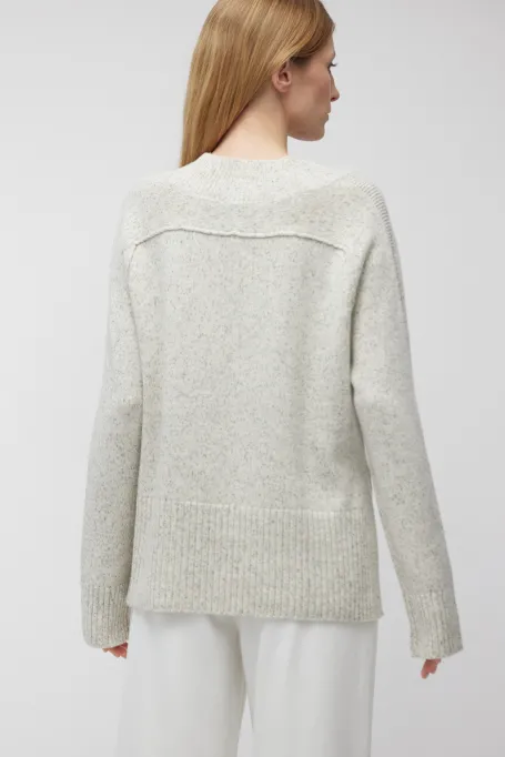 Sweter z kaszmirem i wełną merynosową damski - Patrizia Aryton