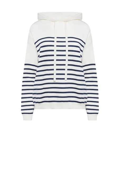 Bluza z kapturem w paski