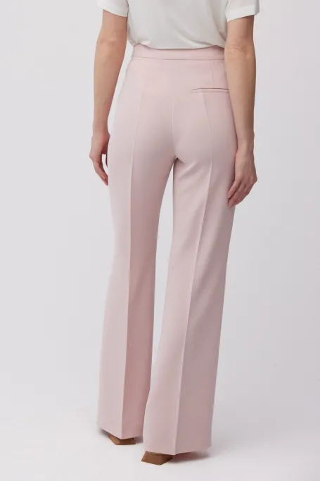 Spodnie w kolorze pudrowy róż do garnituru