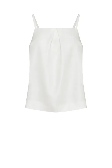 Biały top z lnu Biały top z lnu