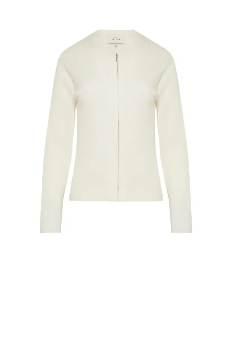 Kardigan z kaszmirem biały