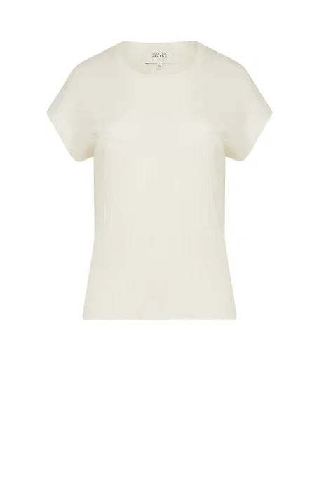 Bluzka z kaszmirem biały