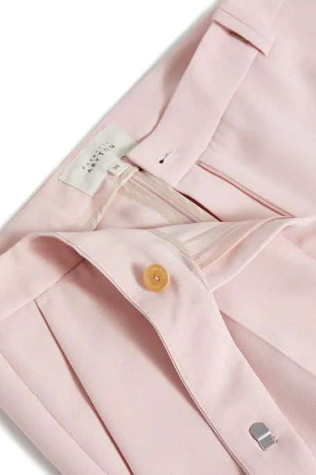 Spodnie w kolorze pudrowy róż do garnituru damskie - Patrizia Aryton