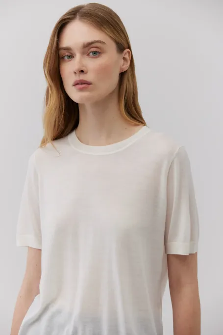 T-shirt z wełny merynosowej
