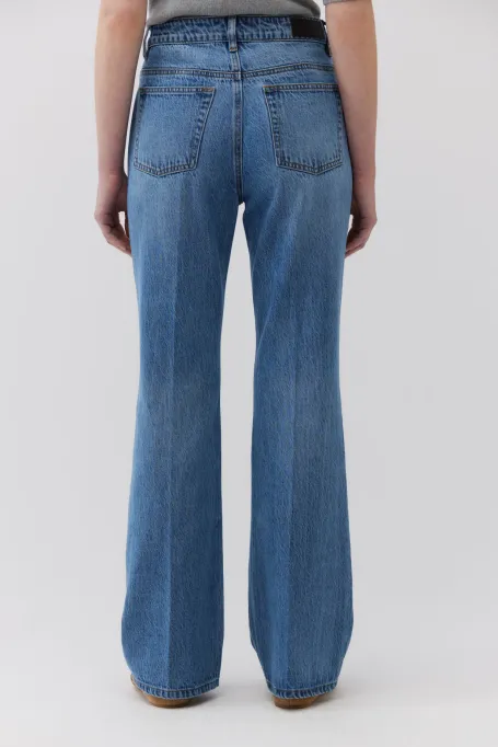Jeansy bootcut granatowy