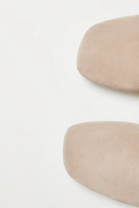 Baleriny z zamszu beż