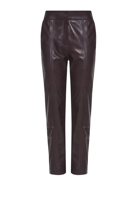 Skórzane spodnie z kieszeniami 